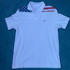 Vineyard Vines American White Polo